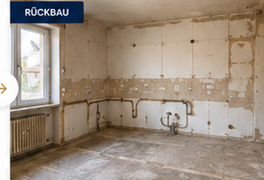 Raum nach dem Küchenrückbau